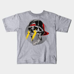 Skull Head Illustration Kids T-Shirt